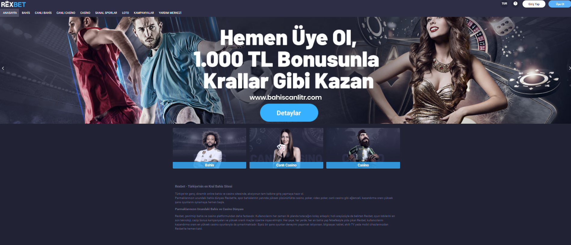 Rexbet – Güvenilir Şans Oyunları Sitesi
